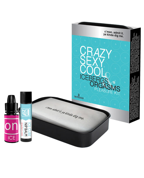 Sensuva Crazy Sexy Cool Icebergs & Kit de placer para orgasmos